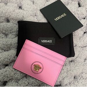 Versace Vibrant Pink Card Holder